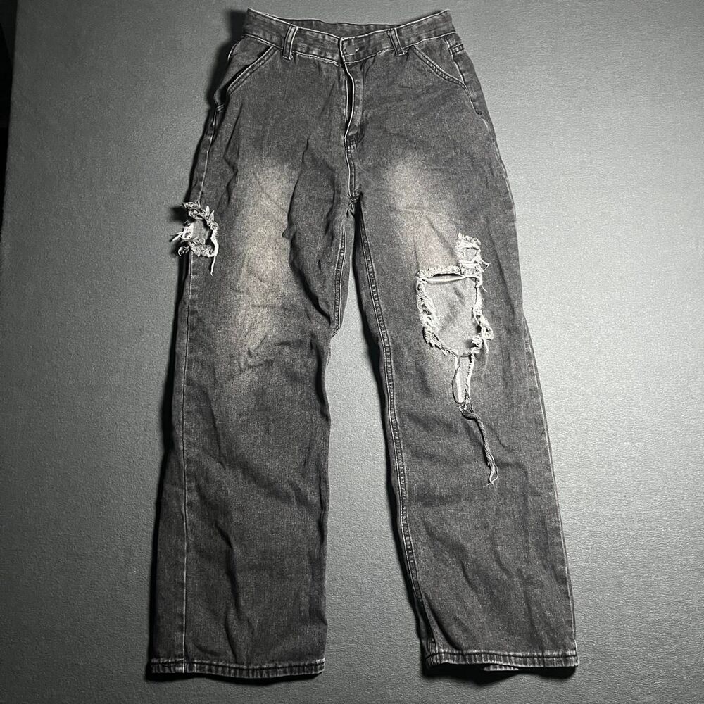 Unbranded Women's Black and Grey Jeans